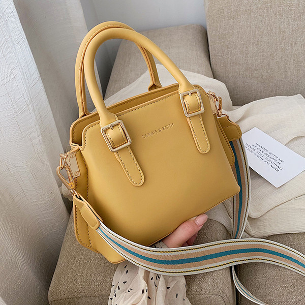 Geanta de dama din piele cu doua manere in cinci culori