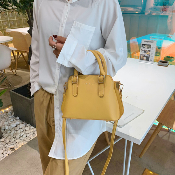 Geanta de dama din piele cu doua manere in cinci culori