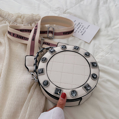 Geanta de dama cu pietre rotunde