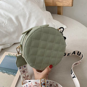 Geanta rotunda de dama cu maner lung