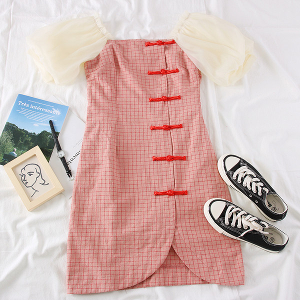 Rochie de dama model nou cu decolteu patrat in rosu