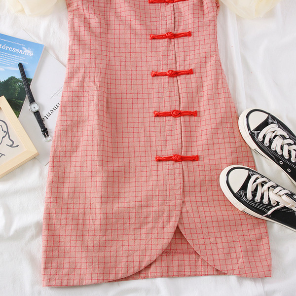 Rochie de dama model nou cu decolteu patrat in rosu