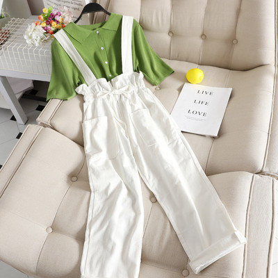 Salopeta de dama moderna cu cravate in talie in mai multe culori