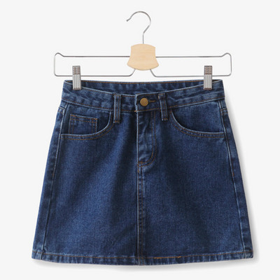 Fusta casual dama cu talie inalta - model drept