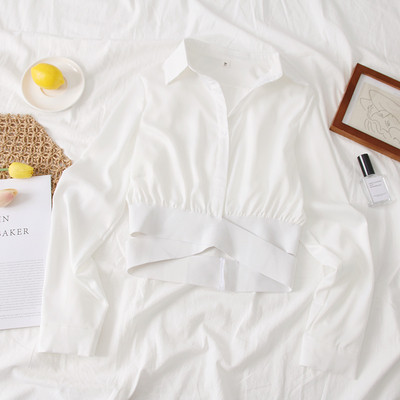 Camasa de dama model nou cu maneci lungi si visiniu, alb si negru