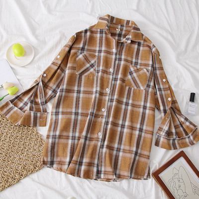 Cămașă casual damă în carouri - trei culori