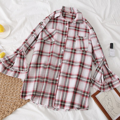 Cămașă casual damă în carouri - trei culori