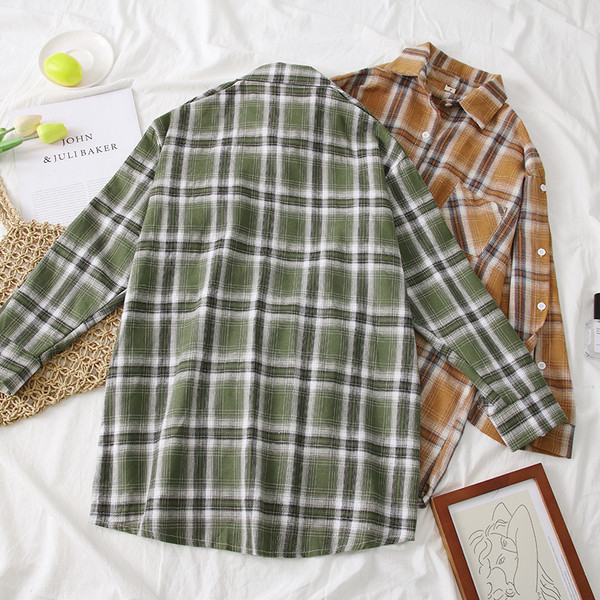 Cămașă casual damă în carouri - trei culori