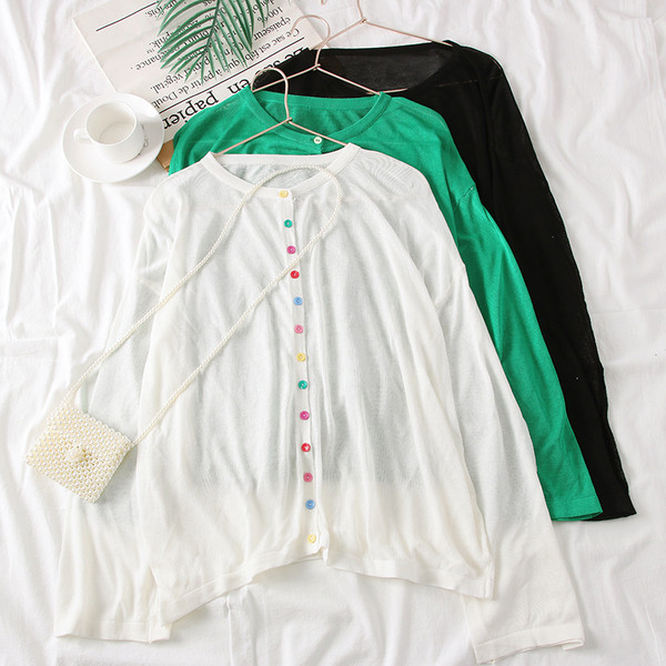 Cardigan de dama model nou cu nasturi - mai multe culori