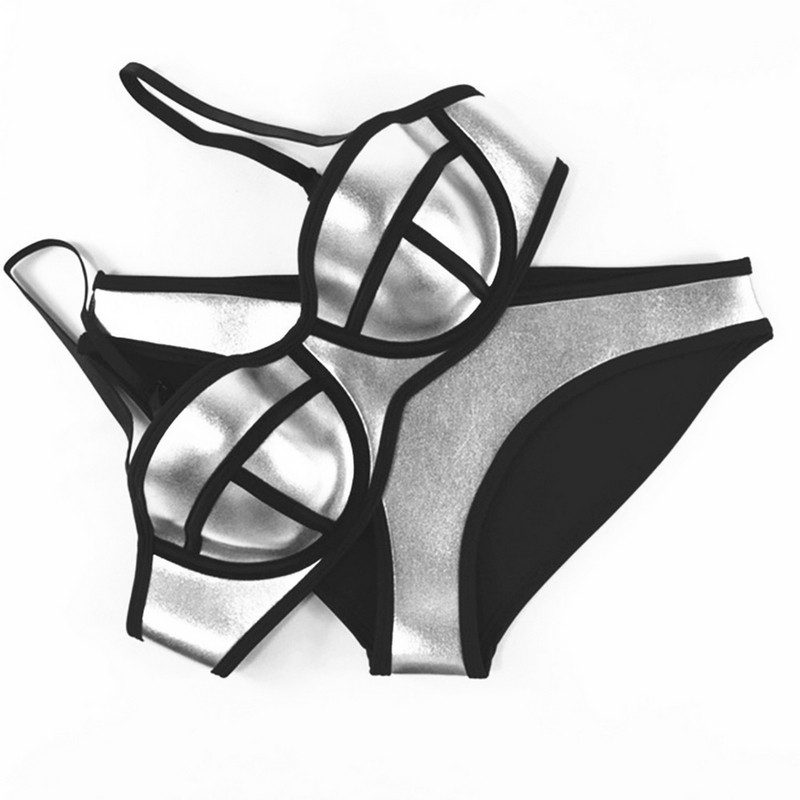 Costum de baie elegant din două piese în mai multe culori