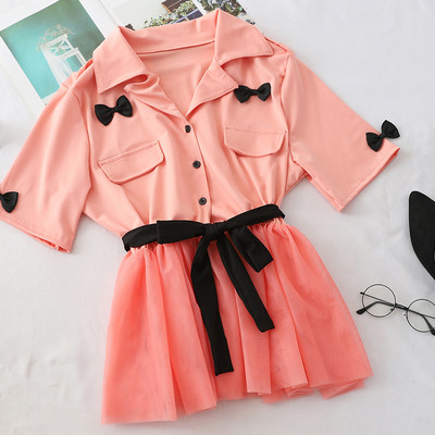 Cămașă de damă modernă cu panglici în mai multe culori