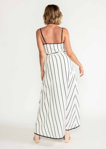 Rochie moderna de dama cu bretele subtiri si cravate in culoarea alba