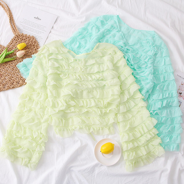 Bluza de dama model nou cu cravate si decolteu in V - mai multe culori