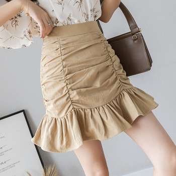 Fusta casual dama cu talie inalta in trei culori