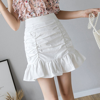 Fusta casual dama cu talie inalta in trei culori