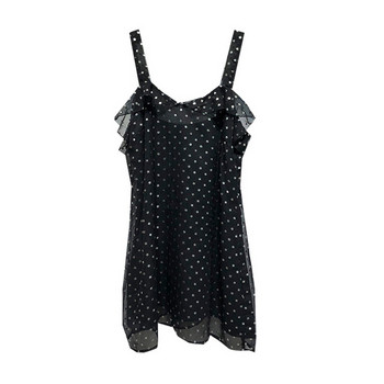 Rochie scurta de dama din tul de culoare neagra