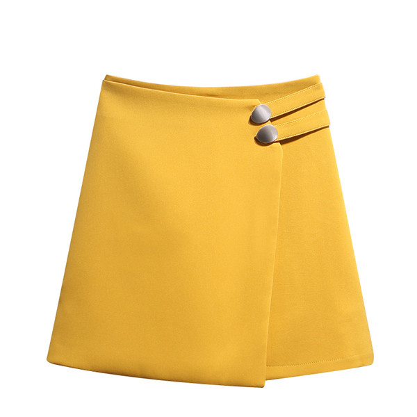 Fusta de dama eleganta in trei culori cu talie inalta