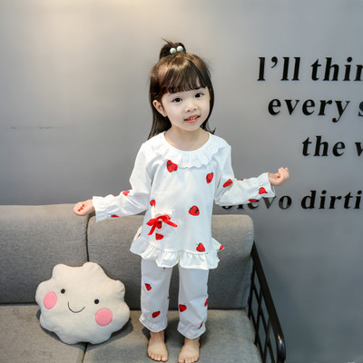 Pijamale actuale pentru copii în roz și alb - pentru fete