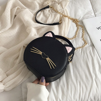 Geanta dama cu element 3D si maner metalic