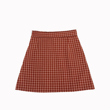 Fusta casual de dama carian cu talie inalta