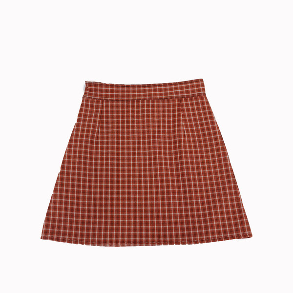 Fusta casual de dama carian cu talie inalta