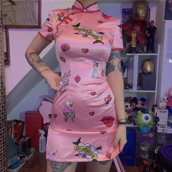 Rochie moderna de dama Slim - model in roz