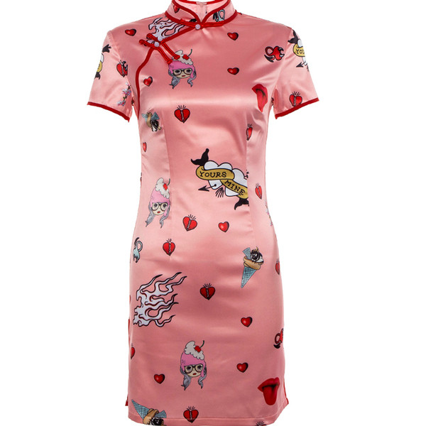 Rochie moderna de dama Slim - model in roz