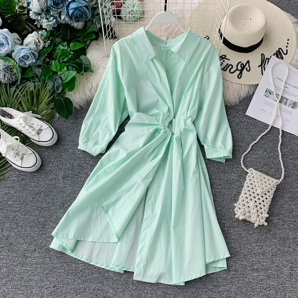 Rochie de dama cu curea in mai multe culori