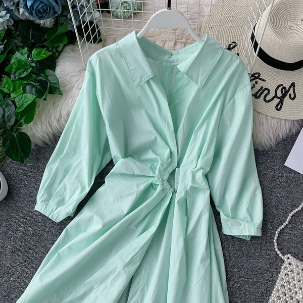 Rochie de dama cu curea in mai multe culori