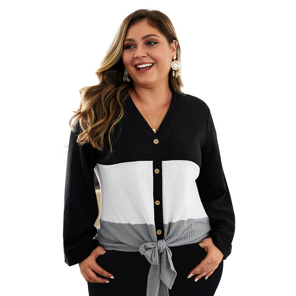 Bluză de damă elegantă cu decolteu în V și mânecă lotus în mai multe culori