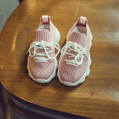 Adidași casual pentru copii pentru fete în negru și roz