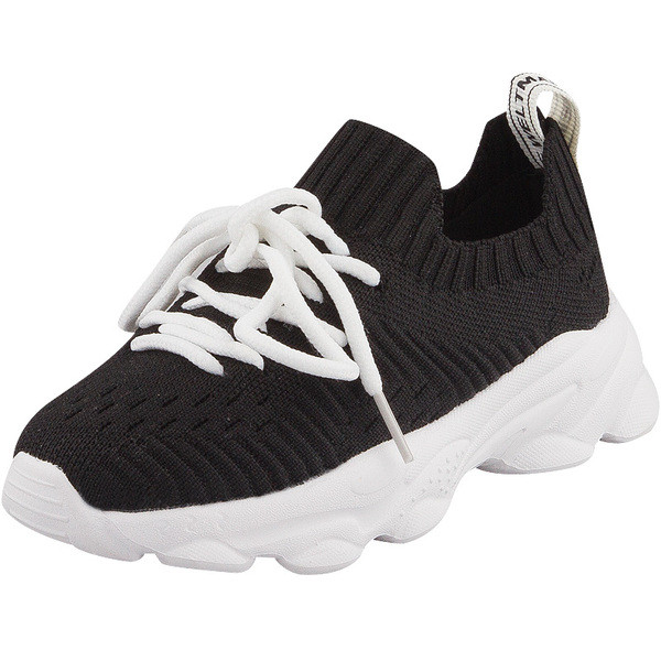 Adidași casual pentru copii pentru fete în negru și roz