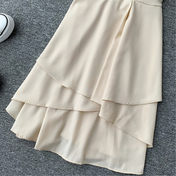 Rochie moderna de dama cu bretele in patru culori