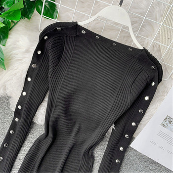 Rochie moderna de dama cu ochiuri in negru