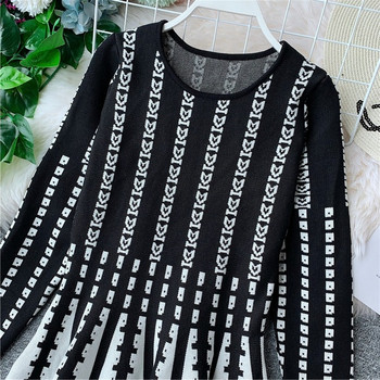 Rochie de dama cu maneca lunga in mai multe culori