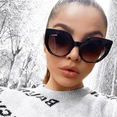 Ochelari de soare rotunzi moderni de dama in mai multe culori