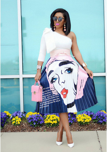 Fusta lunga plisata dama model nou in doua culori