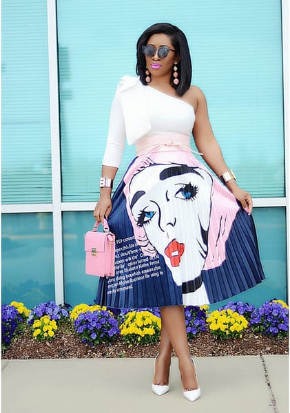 Fusta lunga plisata dama model nou in doua culori