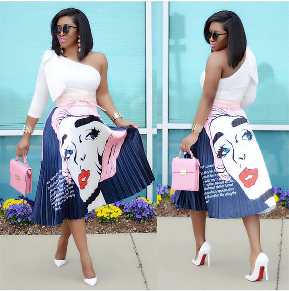 Fusta lunga plisata dama model nou in doua culori