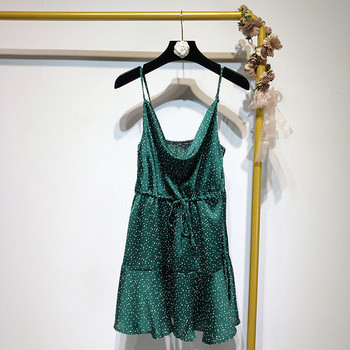 Rochie casual cu bretele subtiri in doua culori