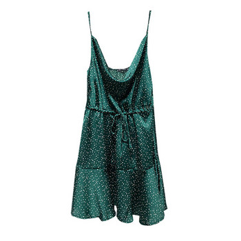 Rochie casual cu bretele subtiri in doua culori