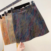 Fusta de dama cu talie inalta in trei culori