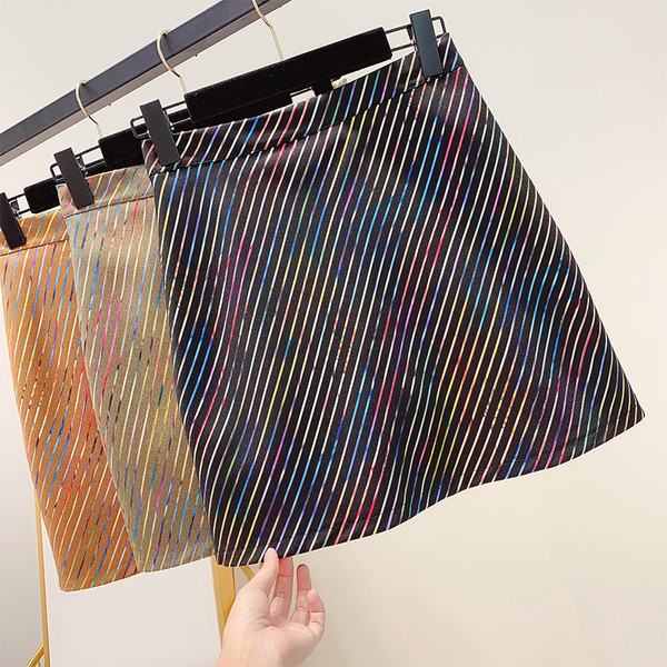 Fusta de dama cu talie inalta in trei culori