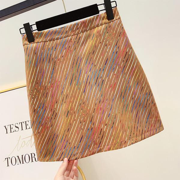 Fusta de dama cu talie inalta in trei culori