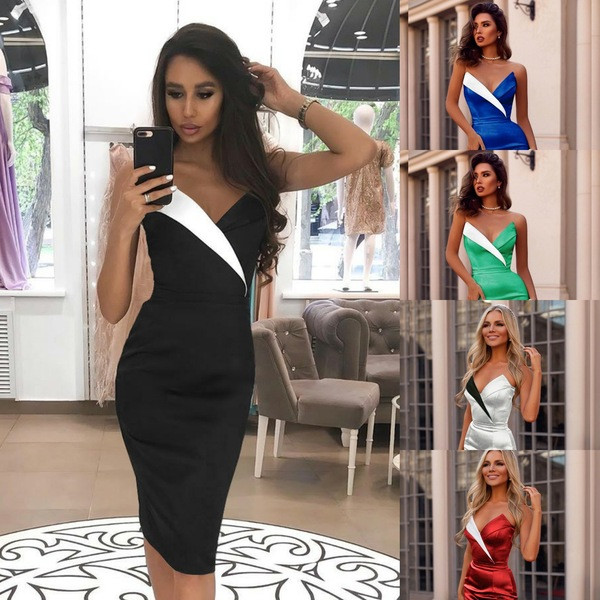 Rochie de dama eleganta cu umerii goi si decolteu in V in mai multe culori