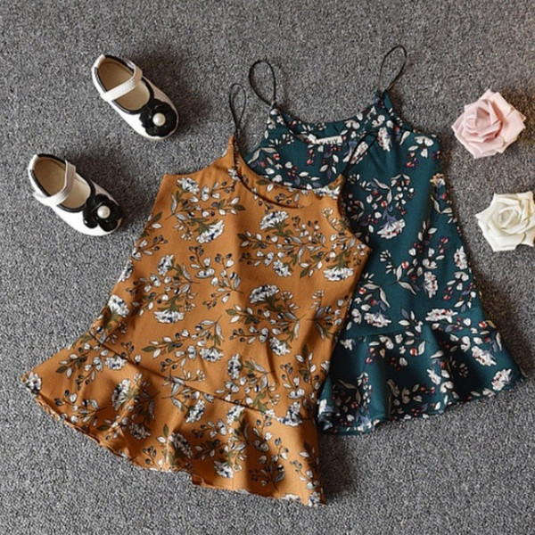 Set rochie + tricou copii model nou pentru fete in doua culori