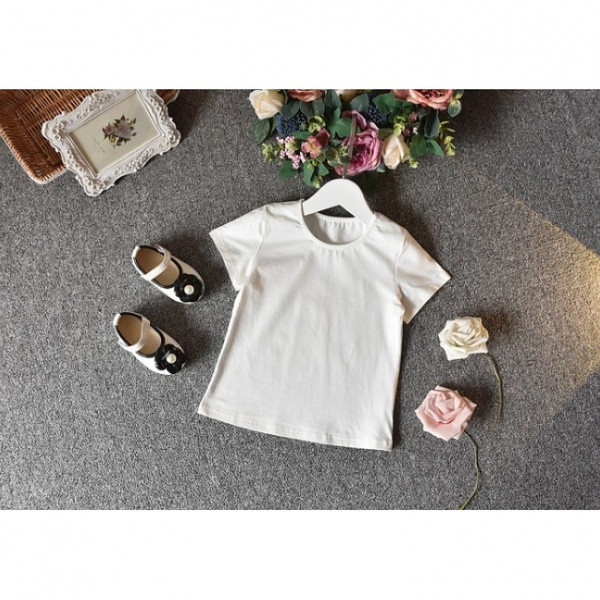 Set rochie + tricou copii model nou pentru fete in doua culori