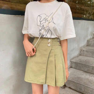 Fusta scurta dama casual cu talie inalta in trei culori