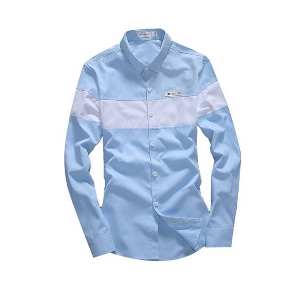 Cămașă bărbătească actuală în trei culori cu emblemă