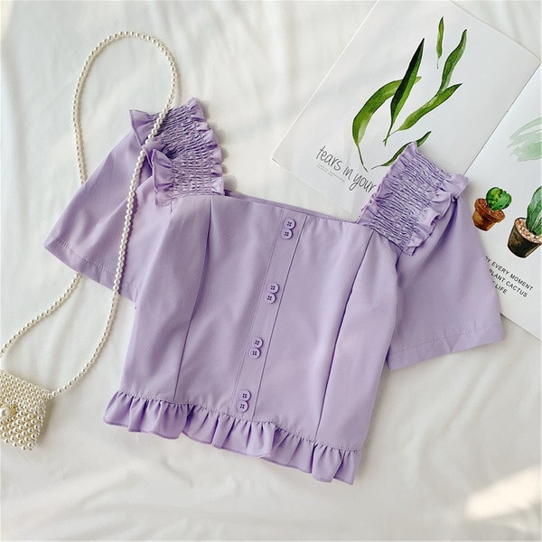 Bluza scurta de dama eleganta cu nasturi in mai multe culori